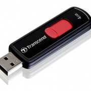 4Gb JetFlash 500 Transcend USB-флеш накопитель, USB 2.0, TS4GJF500, Чёрно-красный фотография
