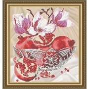 Рисунок на ткани для вышивания бисером “Гранат в хрустале“ VKA4709 фото
