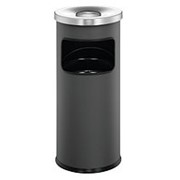 Мусорная корзина Durable Safe с круглой пепельницей, 17л, 630 x 250 мм, черный фото