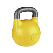 Гиря 16 кг Iron King для соревнований (ВФГС), желтая фото