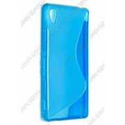 Чехол силиконовый для Sony Xperia M4 Aqua Dual (E2333) S-Line TPU (Синий) фото