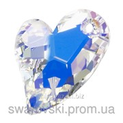 Подвеска Swarovski сердце 17мм. Цвет Crystal AB 6261-17 фотография