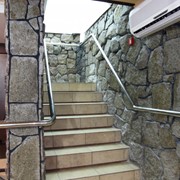 Ограждения металлические, пандус ограждения. фото