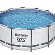 Каркасный бассейн Bestway Steel Pro Max 366х122см, 10250л, фил.-насос 2006л/ч, лестница, тент 56420