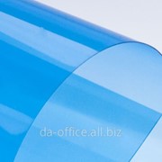 Прозрачная пластиковая А3 0,2мм синяя
