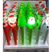 Новогодняя ручка с подсветкой, Дед Мороз, Елка, Снеговик, Сова фото