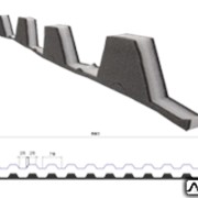 Уплотнитель для металлочерепицы “Каскад21“ верхний (1,11м) фото