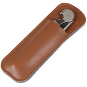 Футляр для штопора из искусственной кожи Corkscrew Case, коричневый фотография