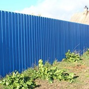 Забор из профнастила. Цвет СИГНАЛЬНО-СИНИЙ RAL 5005 высота 2м
