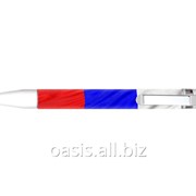 Ручка пластиковая шариковая Флаг России фотография