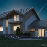 Проект дома на склоне D-186 фото