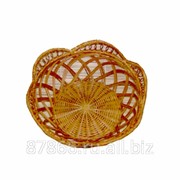 Хлебница круглая с расширен. верхом в виде фестонов, редкое плетение (Ф23), арт. 832123 фотография