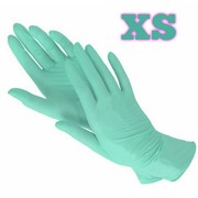 Перчатки нитриловые Nitrile XS (зеленые), 100 шт (50 пар) фотография