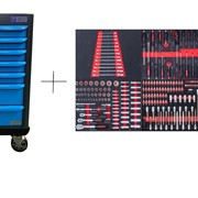 KraftWell KRW-TTB+SET250 Тележка с 7 ящиками+ПОДАРОК инструмент 250 предметов