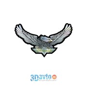 Наклейка “Орел Silver Eagle“ (390х645) цвет серый (уп. 1 шт) A-STICKER фото