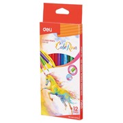 Карандаши цветные Deli ColoRun 12 цветов EC00300 (24 шт. в уп-ке) фотография