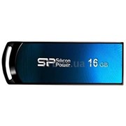 16Gb Ultima U01 Silicon Power USB-флеш накопитель, USB 2.0, SP016GBUF2U01V1B, Сине-чёрный