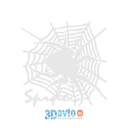Наклейка вырез. (плоттер) “Паук на паутине“ (300х300) цвет белый (уп. 1 шт) A-STICKER фотография