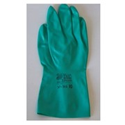 Нитриловые перчатки зеленые фото
