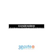 Светофильтр “KAMIKADZE“ (165х1300) фон черный цвет белый (1шт.) A-STICKER фото