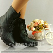 Женские ботинки с мехом код 12183 фото