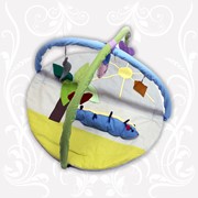 Коврик игровой "Гусеница" с дугами и подвесными игрушками