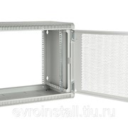 Шкаф телекоммуникационный настенный разборный 19”,12U(600x650), ШТ-НСр-12U-600-650-П дверь перфорированная фото