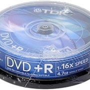 DVD+R диск TDK 4,7Gb 16x 10шт CakeBox