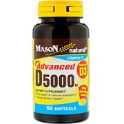 Витамины Mason Natural D-3 5000 МЕ 50 табл фото