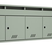 Горизонтальный почтовый ящик Агат-Э-5, серый фото