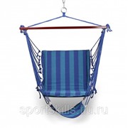 Гамак-Кресло INDIGO тканевый с подножкой IN185 100*60см Темно-синий-голубой фото