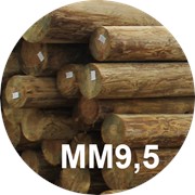 Опора деревянная пропитанная ЛЭП класса ММ9,5 в комплекте с полиэтиленовой крышкой и тремя оцинкованными гвоздями фото