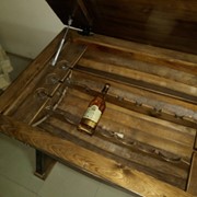 Стол бочка-бар из сосны фото