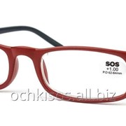 Очки для чтения SOS унисекс модель P 15040 Mat Red- Black фото