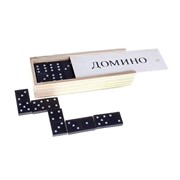 Настольная игра “Домино“ в деревянном ящичке фото