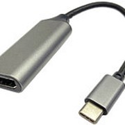 Адаптер-переходник GSMIN Blush Type-C - HDMI (Серый)