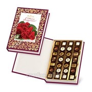 Подарок Букет алых роз С Днем рождения! книга шоколадная НШ195.270-бкн625 шоколадная книга