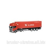Тягач Scania R с 40 ft контейнером K-Line 1:50 704/03 фото