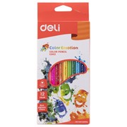 Карандаши цветные Deli Color Emotion 12 цветов EC00200 (24 шт. в уп-ке) фото