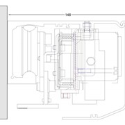 Комплект привода (L=4100мм) Astore серии MLS для автоматических дверей интенсивного использования