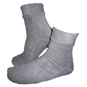 Носки флисовые светло-серые фото