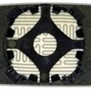 Элемент зеркальный левый плоский с обогревом VOLKSWAGEN Golf II 87-91 L.Pl.Crom.12 фото