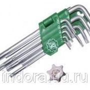 Набор шестигранных TORX ключей 9 пр. длинных (T10 T15 T20 T25 T27 T30 T40 T45 T50) АТ-6630 фото