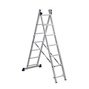 Алюминиевая двухсекционная лестница Алюмет 5207
