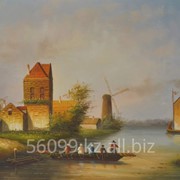 Картина “Старые голландские улочки“ 51х61 фотография