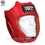 Шлем “GREEN HILL FIVE STAR“ арт. HGF-4013fs-XL-RD, р.XL, одобр. FIAS, нат. кожа, красный фотография