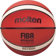 Мяч баскетбольный MOLTEN B6G2000 р.6, FIBA Appr Level III, 12панелей, резина, бутиловая камера
