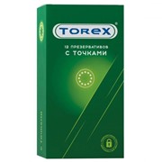 Текстурированные презервативы torex “с точками“ - 12 шт. Torex 2304 фото