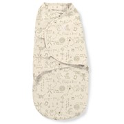 Конверт Summer Infant Конверт на липучке SwaddleMe Organic®, размер S/M, кремовый/зайчики фото