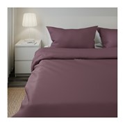 Постельный комплект IKEA Gаspa из сатина 220х240 фиолетовый